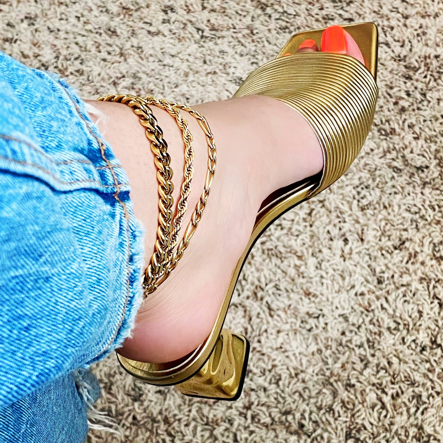 Nikki Cuban Anklet
