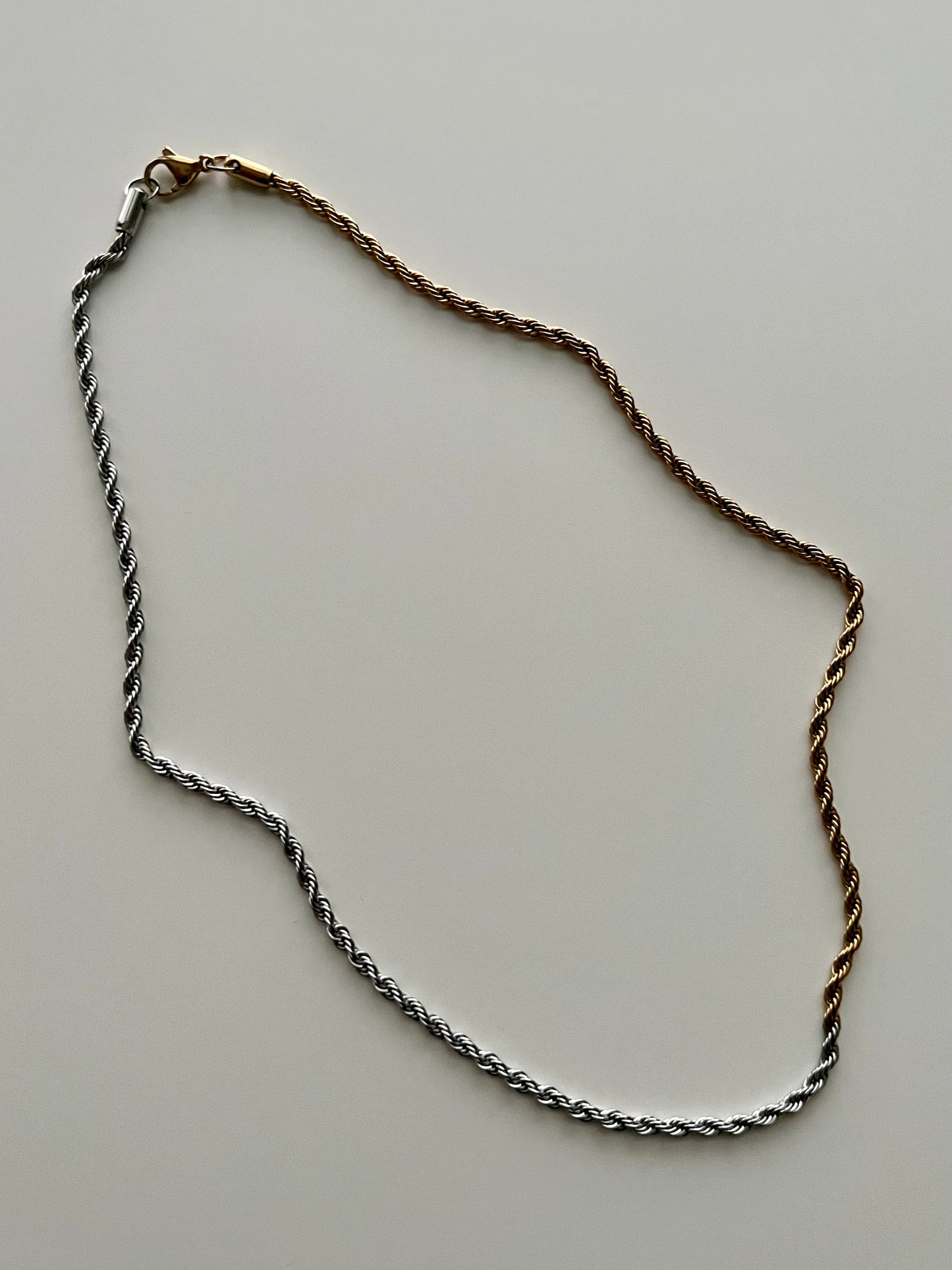 Mixed Metal Rope Chain