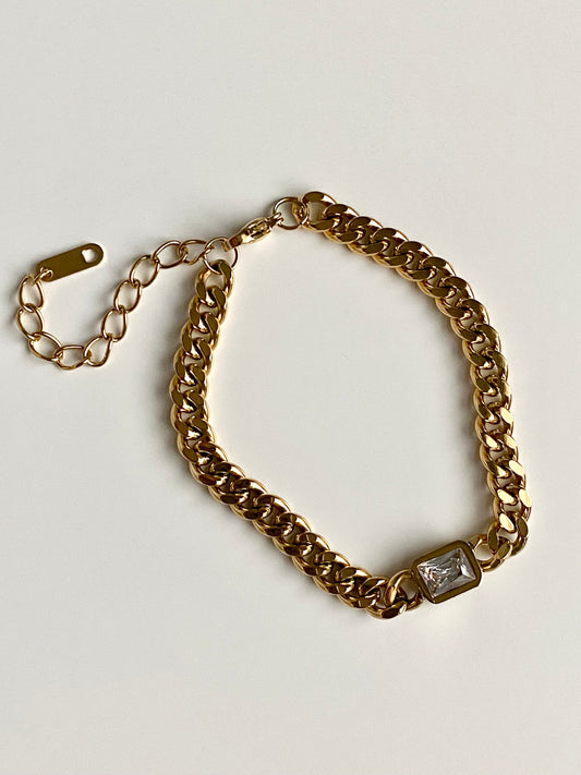 Kelsie Diamond Cuban Bracelet